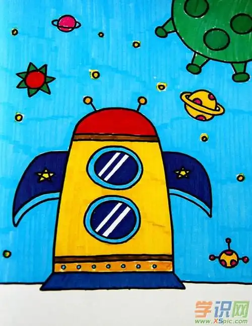 美术绘画作品图片_四年级美术绘画作品_四年级美术