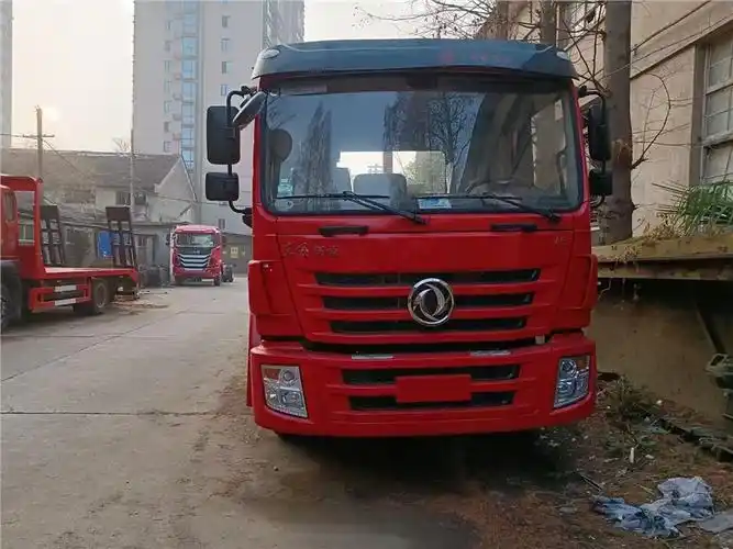 国六东风锦程单桥平板运输车板长6米8