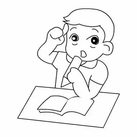 思考的样子简笔画