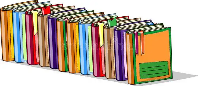 卡通教科书,矢量照片