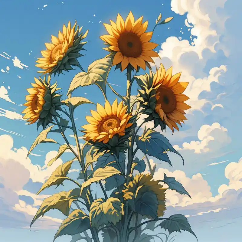 98 换上这款充满正能量的向日葵头像,让你的微信更加亮眼.