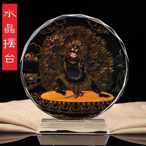 结缘佛像画像金刚手护法神像唐卡彩绘图密宗护法像金刚手菩萨心咒