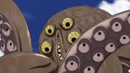 区区一个章鱼怪人,也敢嘲笑老师的光头,还乱认亲戚?打得你剩半截身子!