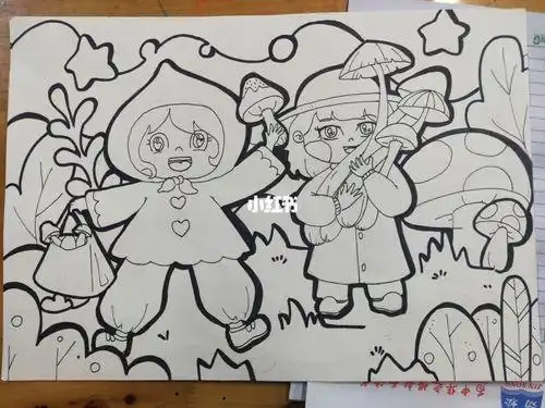 儿童托班场景画简笔画