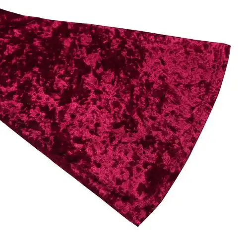 cuhakci女红色高腰金丝绒时尚阔腿女士微闪加长裤纯色都市休闲长裤