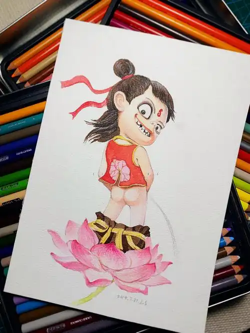 哪吒水彩画电影插画作品信息创作时间2019/07/31添加表情小公主和兔子