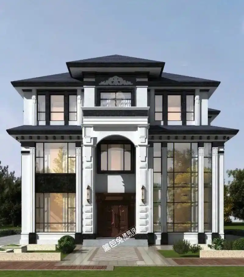 新农村建设自建房别墅振兴美丽乡村别墅外观效果图
