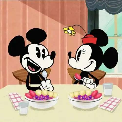 米奇米妮情侣头像高清甜蜜可爱的米妮米奇情侣微信头像图片