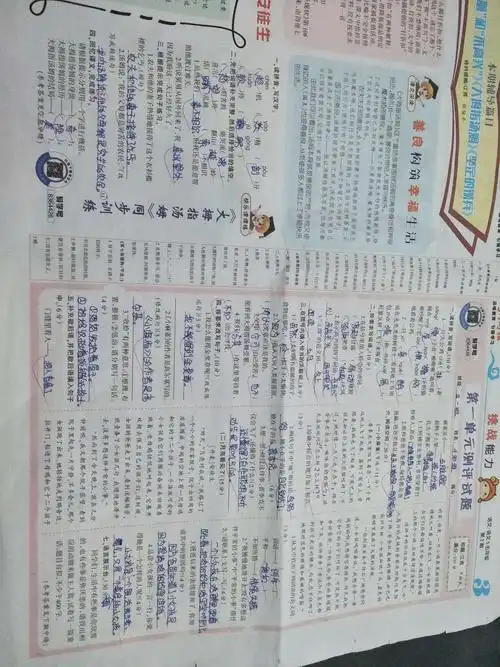 五年级报纸导学案答案