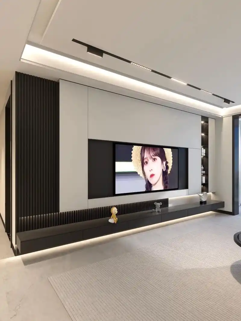你们要的2024年流行的现代简约电视背景墙设计方案来啦!