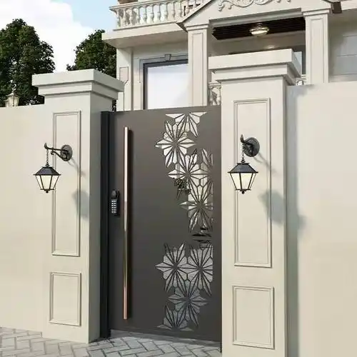 万森凯不锈钢庭院户外别墅电动大门农村围墙双开门民宿小院单开门防盗