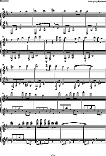 愿ぃ 缘之空插曲 缘之空 钢琴谱 五线谱