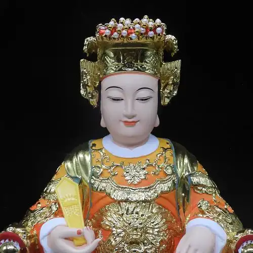 老母西山西王母神像16寸树脂彩绘十二摆件