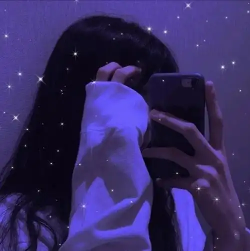 治愈系滤镜遮脸女生头像