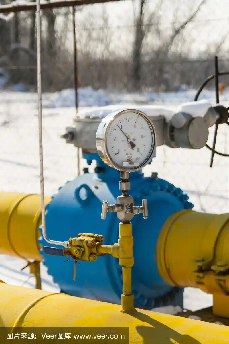 压力表安装在气管上