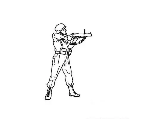 持枪军人简笔画图片大全