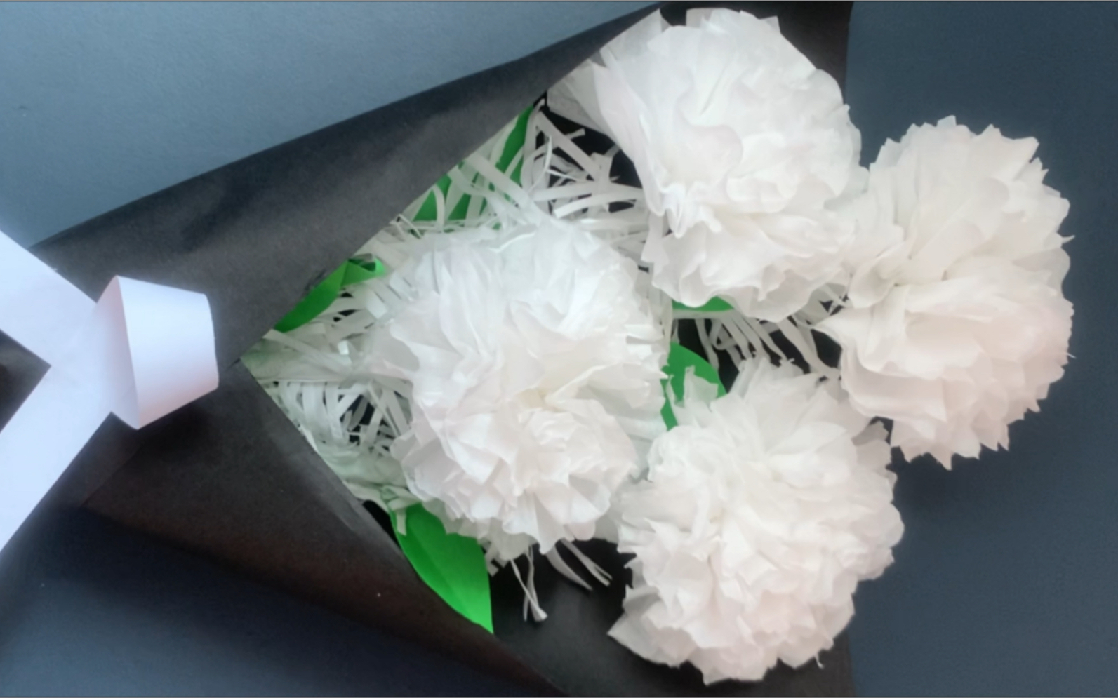 清明节祭奠《一束小白花制作全程》愿人间再无离别,愿逝者安息