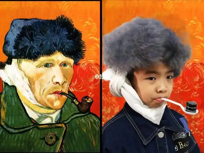 儿童世界名人名画模仿秀cosplay美术作业