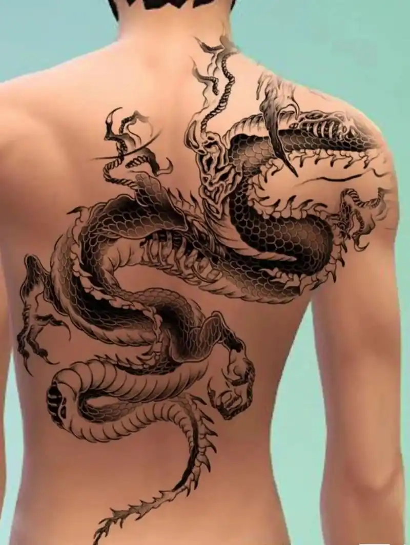 过肩龙 |龙93纹身手稿分享