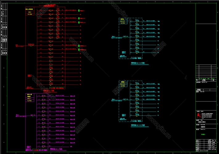 大型综合商店电气装修施工图电气cad施工图纸下载