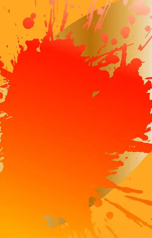 水彩橙色喷溅渐变海报广告背景