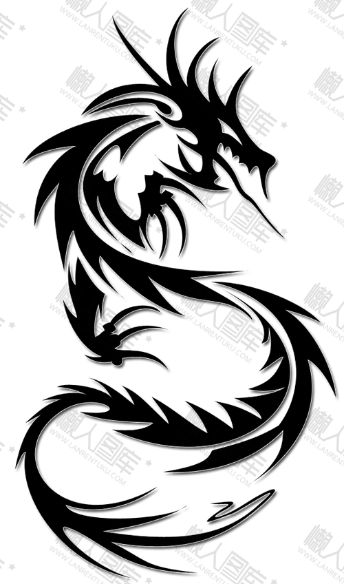 霸气恶龙图案