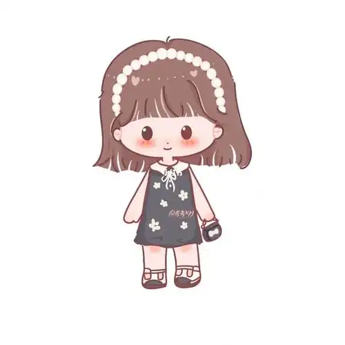 q版人物女孩头像卡通头像