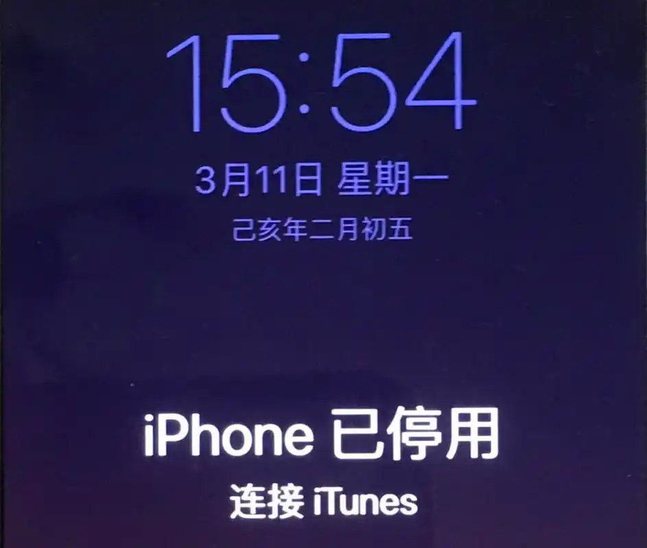 苹果手机显示"iphone已停用"怎么办?