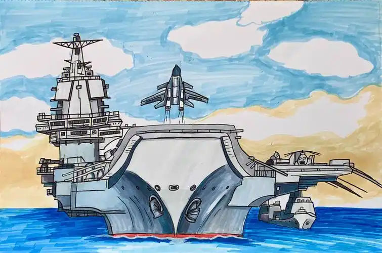 重要性,使学生认识到军事的力量,激发学生的爱国情怀#创意美术儿童画