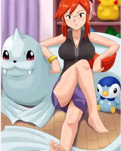 的颜色:红色(动画)╩紫色(特别篇) 身份:神奇宝贝训练师,关东四天王