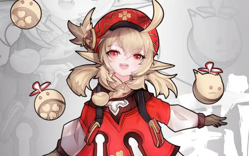 【板绘过程】可莉同人立绘-最后