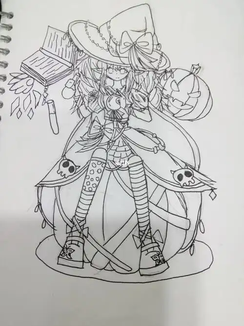 "我可不是骗子哟~~"#女巫  #画画