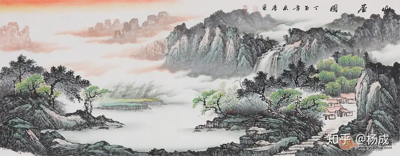 宋唐国画山水欣赏二:山明水秀,如入画卷!