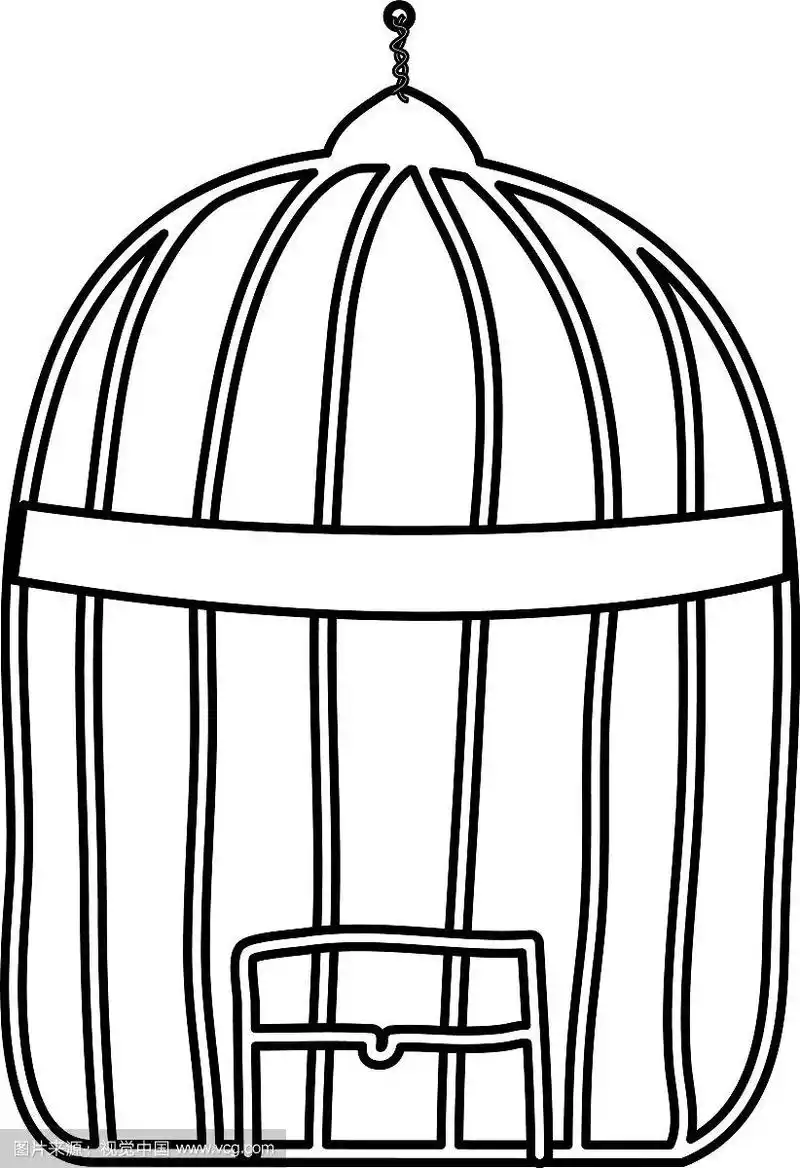 鸟笼监狱孤立的图标