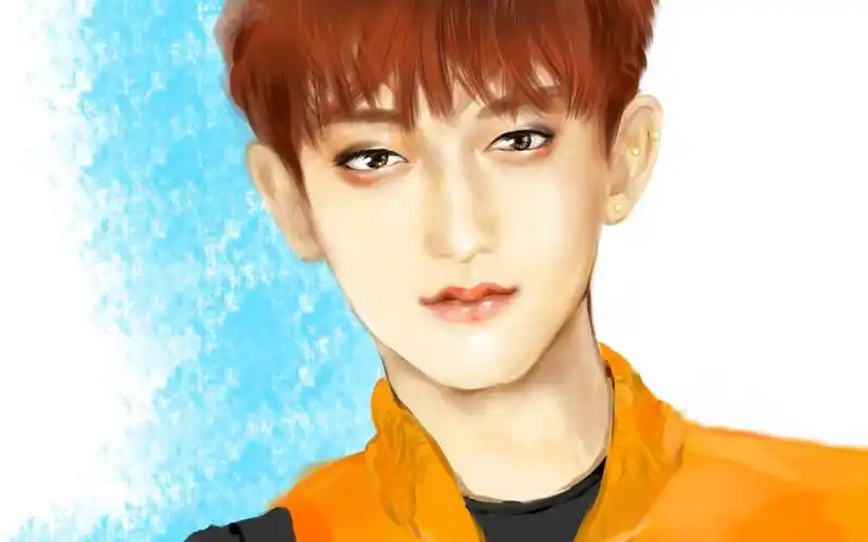 黄子韬-可爱肉桃-绘画过程