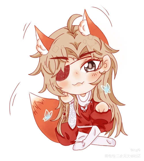 狐狸fafa的wink_天官赐福花城q版绘画作品