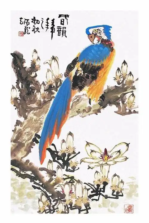 写意花鸟画,春花幽鸟