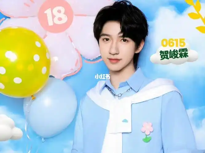 十八岁的贺峻霖生日快乐98一直当个闪闪发光的小朋友