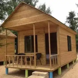 木屋别墅定制民宿户外防腐木乡村小房子简易实木组装仿古亭木头房