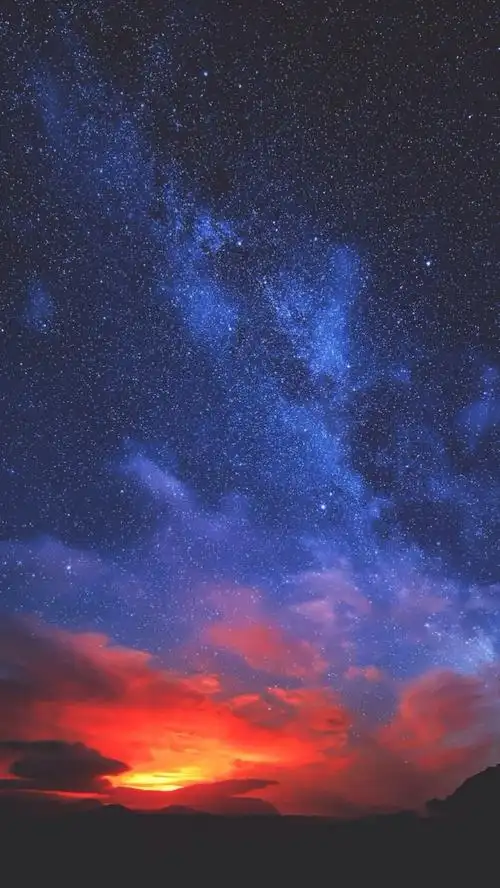 唯美星空夜景夜空星光自然风景iphone手机壁纸唯美壁纸锁屏