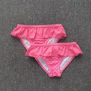 小可折扣  ▏女童游泳短裤儿童三角泳装小女孩宝宝时尚花边泳裤