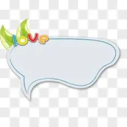卡通手绘对话框标题框