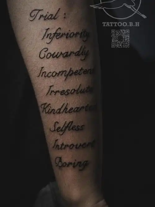 七宗罪英文字母_纹身图案手稿图片_白鹤的纹身作品集