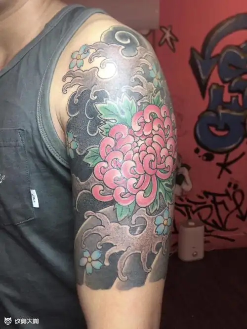 老传统,半甲下次接上_纹身图案手稿图片_heyto,黑兔文化的纹身作品集