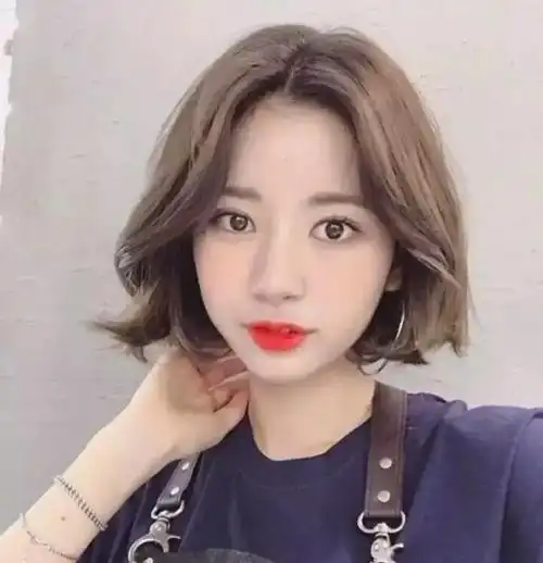 s型短卷发齐肩修颜美美哒,短发图片,发型图片