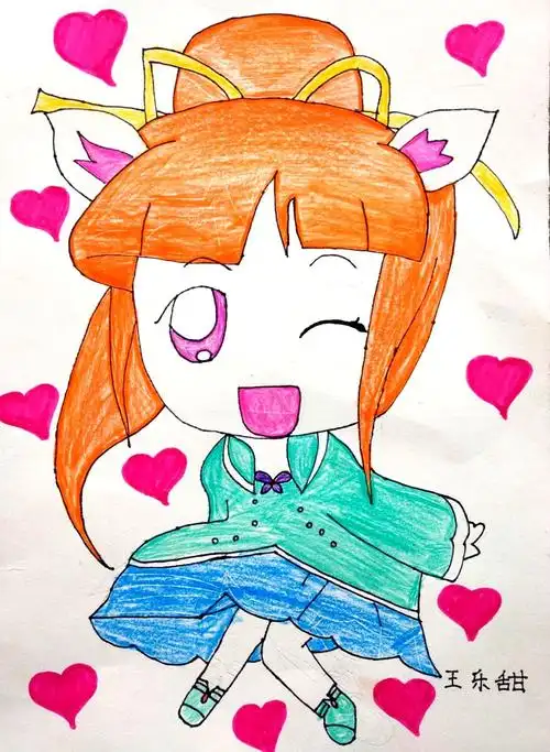 4/29 跟我学美术金凤路校区兰亭墨趣周日中午班课程动漫《q版动漫人物