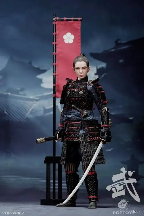 中文名称:w002 女将系列 第二弹 蝴蝶盔女武士 a款黑甲普通版