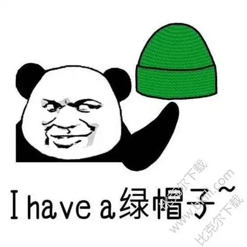 绿帽子绿头发表情包|不说了我去做头发了图片表情下载 带字版