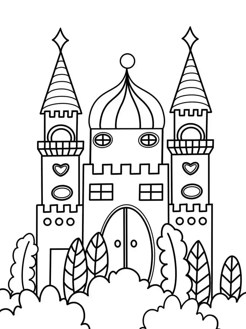 房子92 创意画 儿童画 9615线稿 #创意美术儿童画# #儿童简笔画