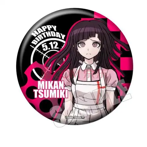 弹丸论破v2周边狛枝凪斗cos十神白夜动漫胸章徽章吧唧挂件勋章c  定制